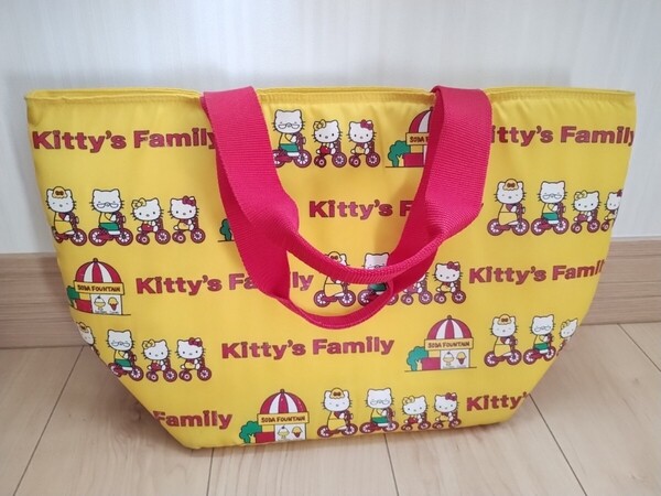 サンリオ ハローキティ 保冷バッグ クーラーバッグ レトロ キティちゃん エコバッグ トートバッグ 大容量 SANRIO HELLO KITTY 黄色
