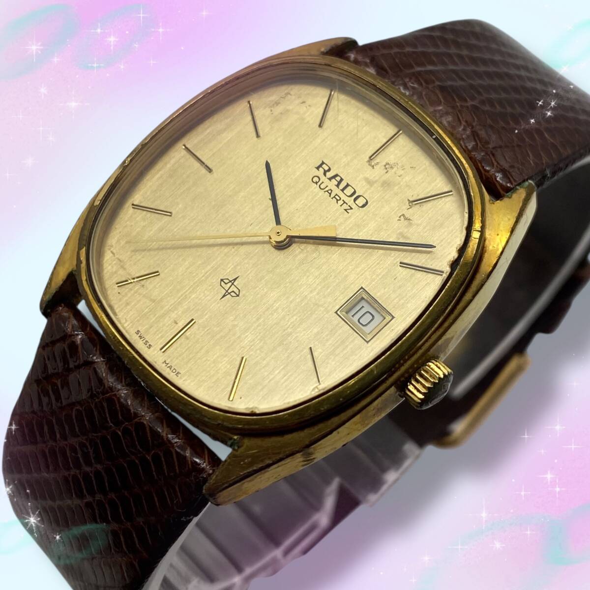 稼動品 RADO ラドー LOUVRE デイト ゴールド 腕時計 メンズ 2025年最新】Yahoo!オークション -rado 時計 ゴールド(ラドー)の