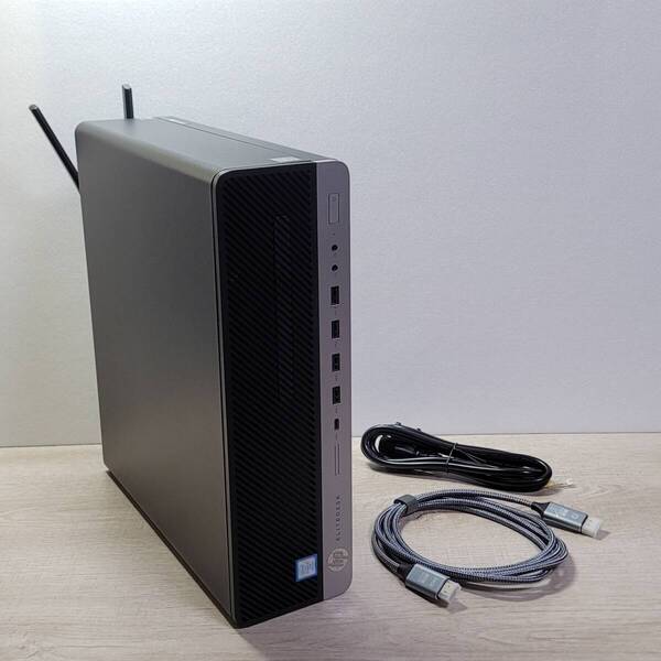 無線LAN搭載!HP EliteDesk 800 G4 SF Core i7 8700/メモリ16G/256SSD/1TBHDD【0727-02H】