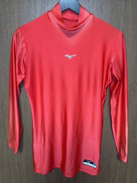 ◆当日発送◆ MIZUNO ミズノ バイオギア 長袖 アンダーシャツ 光沢レッド 野球 サッカー スポーツ トレーニング コンプレッション インナー