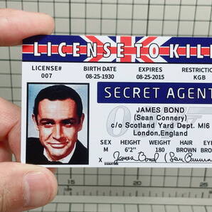 ▲棚:V_H7【カード ジェームズ・ボンドの殺人許可証 レプリカ (007:ショーン・コネリー 主演)】sa_wjig