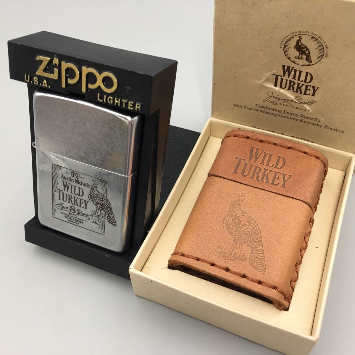 zippo ワイルドターキー 立体メタル シルバー 希少モデル 2006年製 zippo ワイルドターキー 立体メタル シルバー 希少モデル 2006年