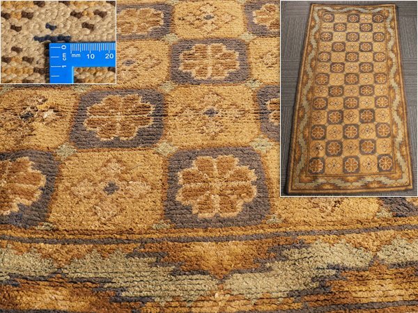 希少 古初期 赤穂段通 大正初期 Amazon.co.jp: 魁本物保証 名家旧蔵 明治大正 幻の古緞通 赤穂