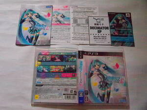 レア 送料無料 PS3 プレイステーションⅢ ソフト 初音ミク プロジェクトディーバ F2 Project DIVA 音ゲー リズムゲーム アクション 40曲