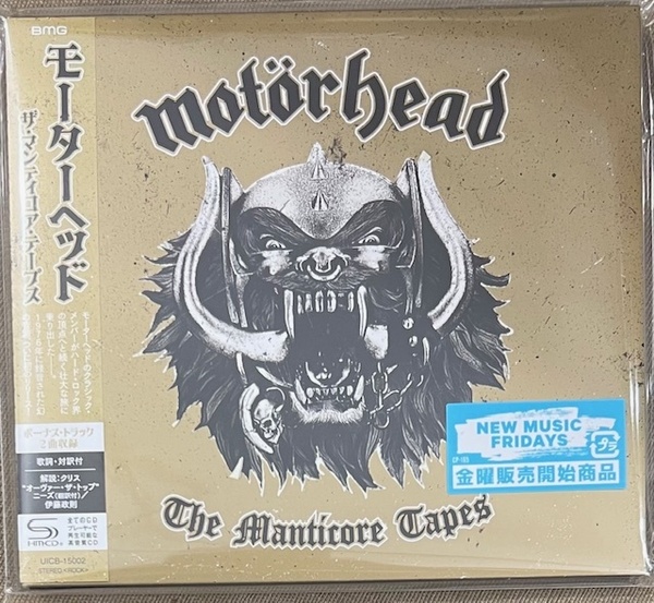 新品【国内盤CD】MOTORHEAD モーターヘッド THE MANTICORE TAPES ザ・マンティコア・テープス (紙ジャケット SHM-CD) UICB15002