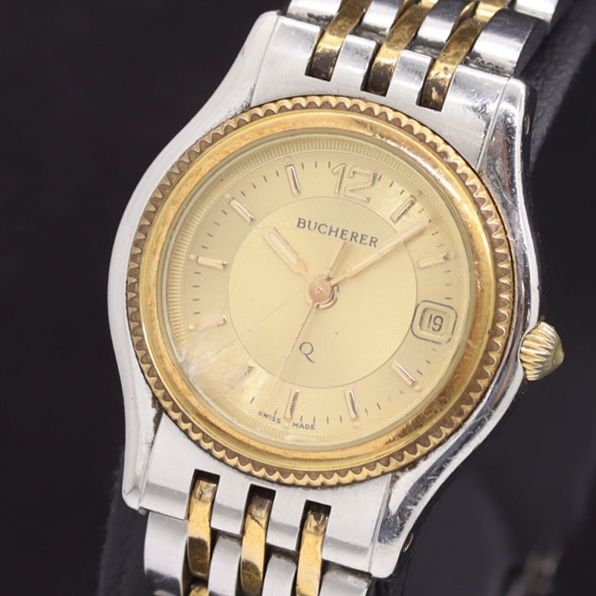 ブッフェラー稼働ゴールドラウンド文字盤4ストーンレディースクォーツウォッチ Yahoo!オークション -「bucherer 時計」(アナログ(クォーツ式