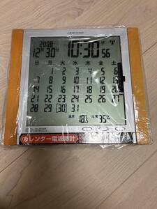 アデッソ デジタルカレンダー 電波時計 温度 湿度表示 アラーム スヌーズ機能付き adesso TBS-363. TBS-380