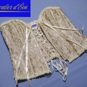 ★サイズ2XL/3L(ウェスト80~85cm)★お手頃価格ドレス用本格的コルセット(アイボリー/生成)★●匿名配送●大きいサイズ J001-I-2XL