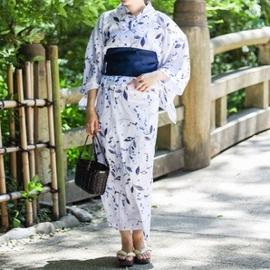 送料無料 特価即決【未使用】 who's who chico ★ 浴衣 スズラン ★ チコ チャオパニック ゆかた yukata 帯無し