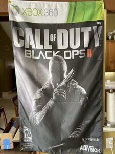 Call Of Duty Black Ops 2 5ft Flag Microsoft XBOX 360 2012 Poster COD II 海外 即決