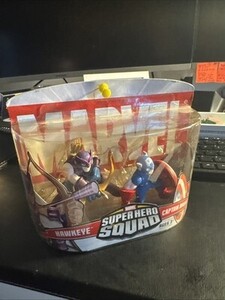 Marvel Super Hero Squad Captain America & Hawkeye MIP 海外 即決
