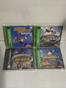 PS1 Tony Hawk's Pro Skater 1 & 3 and Mat Hoffman’s Pro BMX Dave Mirra Freestyle 海外 即決