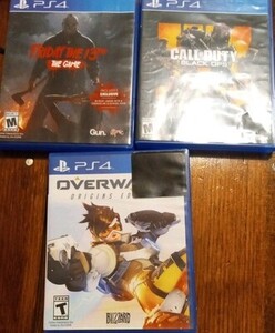 Friday The 13th The Game PS4 PlayStation 4 Game lot Overwatch Call of duty 海外 即決