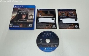 Sony PlayStation 4 PS4 - Assassin's Creed Mirage - デラックス Edition - Boot Tested 海外 即決