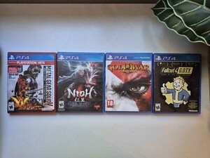 Metal Gear Solid V, Nioh, God of War III, Fallout 4 G.O.T.Y. Bundle PS4 海外 即決