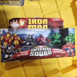 MARVEL SUPER HERO SQUAD IRON MAN HALL OF ARMOR Titanium, War SET HASBRO 2008 H8 海外 即決