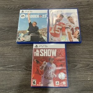 PS5 PlayStation 5 Madden 22, Madden 23, The Show 22, Used 海外 即決