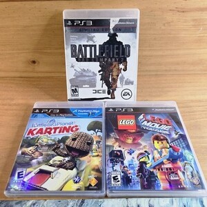 LEGO Movie Videogame Battlefield 2 Little Big Planet PlayStation 3 Game Lot Of 3 海外 即決