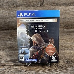 Assassin's Creed Mirage PS4 Launch Edition New Sealed Game Map Lithographs Bonus 海外 即決