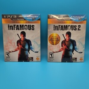 Infamous and Infamous 2 Collection Cardboard Sleeve (PS3, 2012) NEW Sealed Lot 海外 即決