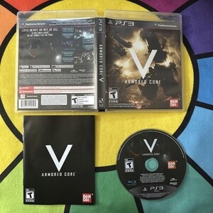 Armored Core V (Sony PlayStation 3, 2012) CIB complete MINT PS3 海外 即決