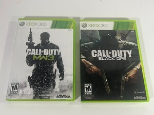 Xbox 360 CALL OF DUTY BLACK OPS MODERN WARFARE Bundle LOT OF 2 海外 即決