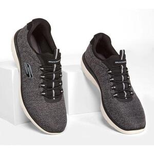Skechers SUMMITS FORTON 52813W-BKW 27.5cm SKECHERS черный белый samitsu four тигр n широкий