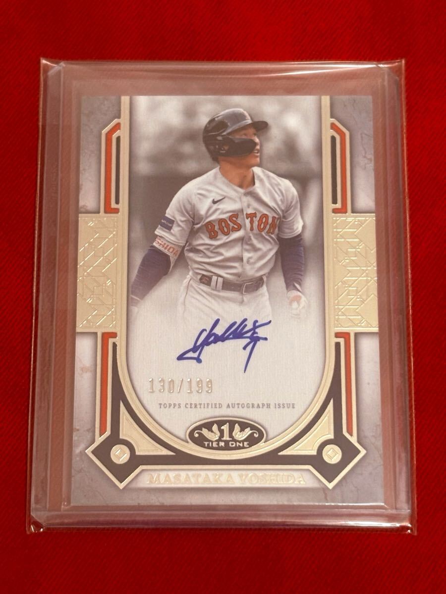 吉田正尚　直筆サイン　ルーキー　WBC topps カードデープロモ　限定 吉田正尚 オリックスバファローズ レッドソックス ルーキー