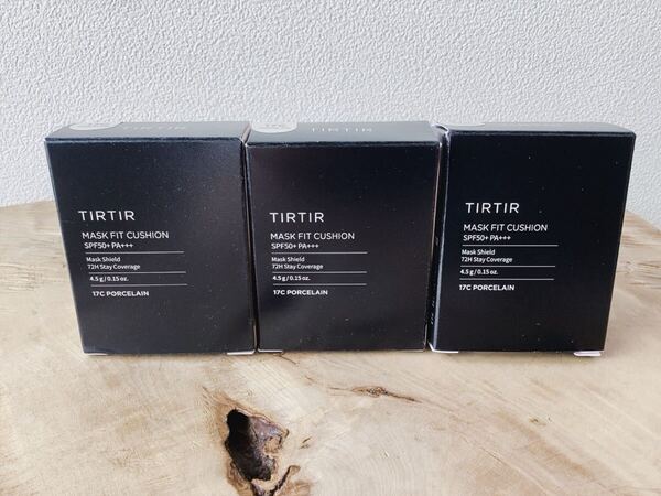 【TIRTIR】MASK FIT CUSHION MINI SPF50+PA+++ 17C PORCELAIN 4.5g ティルティル マスクフィットクッション ミニ 3点