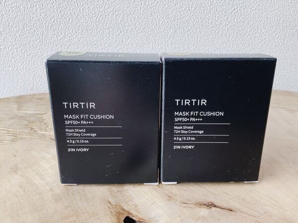 【TIRTIR】MASK FIT CUSHION MINI SPF50+PA+++ 21N IVORY 4.5g ティルティル マスクフィットクッション ミニ 2点