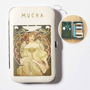 【GLOW 2024年12月号付録】ミュシャ お裁縫セット入り アートケース(未開封品)