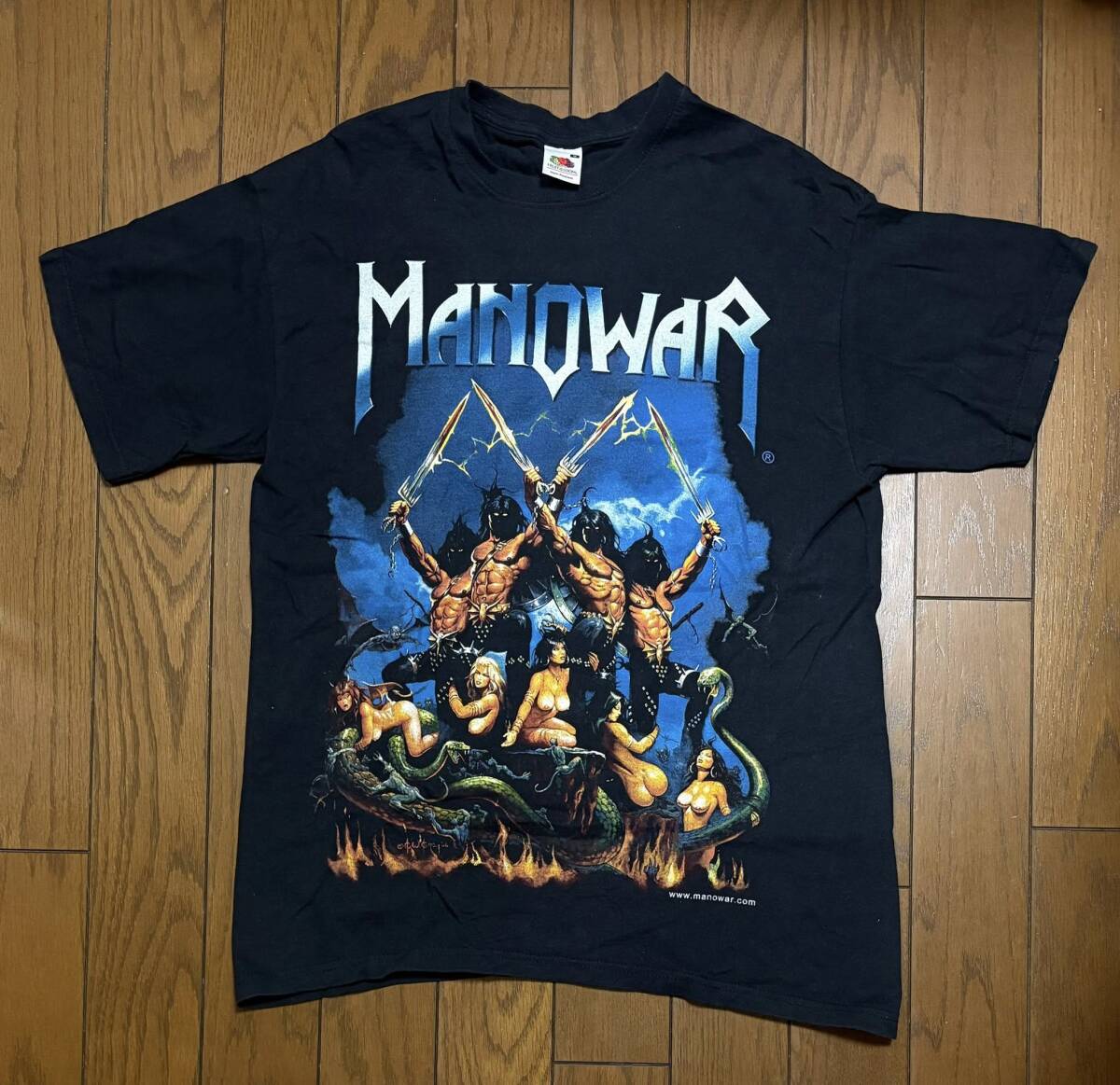 90s manowar 総柄 バンドtシャツ ヴィンテージ 90s manowar 総柄 バンドtシャツ ヴィンテージ