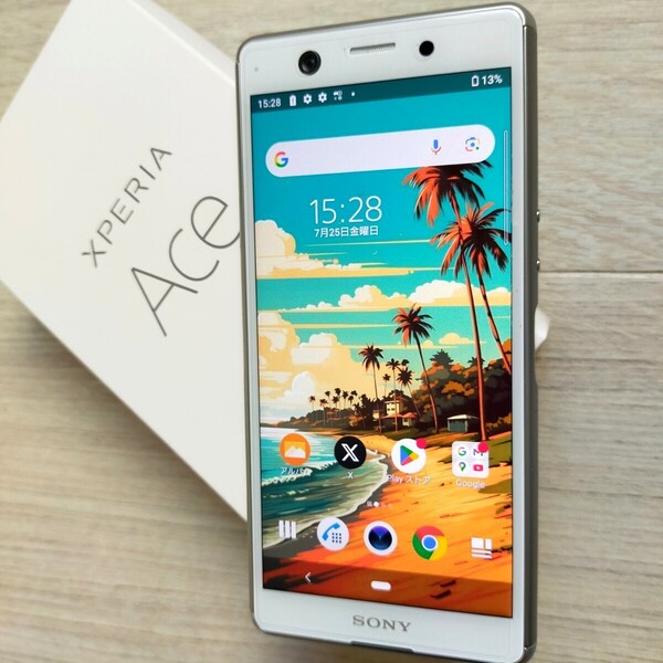 SONY 「Xperia Ace」 エクスペリアエース ホワイト かなり美品です RAM4GB.ROM64GB SIMロック解除済 SO-02L