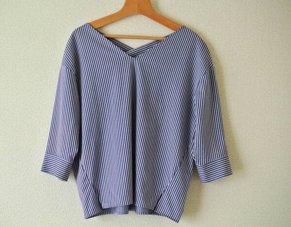 UNITED ARROWS green label relaxing グリーンレーベルリラクシング ストライプブラウス 日本製