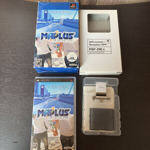 (FUH010)SONY ソニー PSPソフト MAPLUS ポータブルナビ PSP-290X GPSレシーバー同封版 中古品