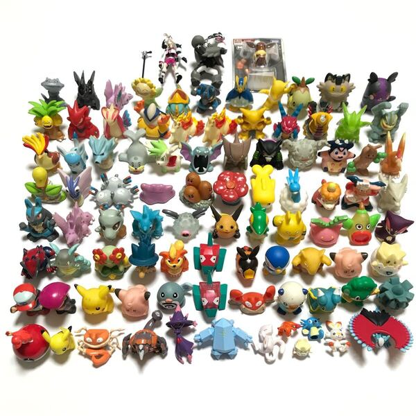 ポケモン フィギュア 大量セット まとめ / 初期 モンコレ ポケモンキッズ クリア スケールワールド スタンプ / ピカチュウ トレーナー