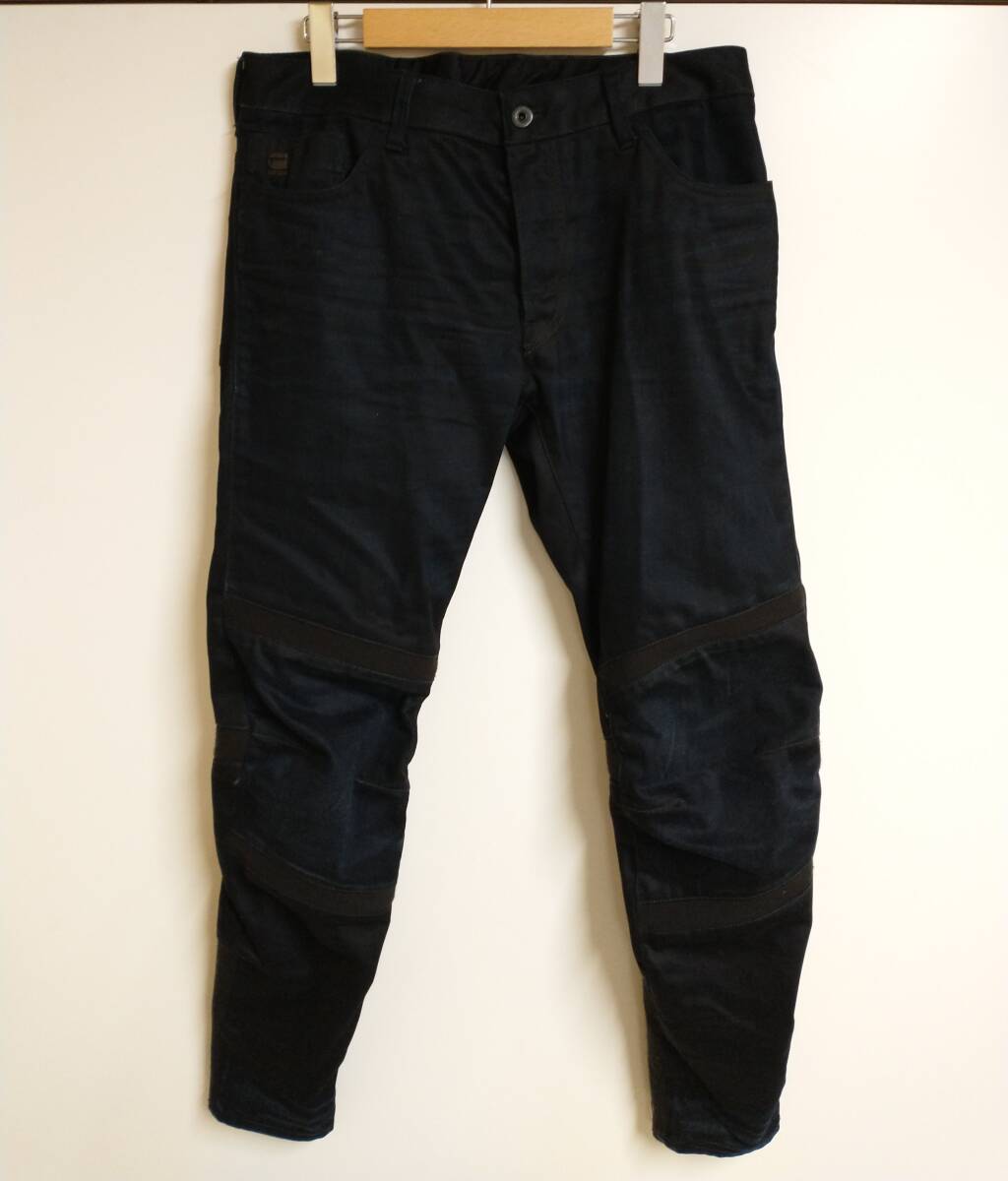 新品未使用　Ｇ-ＳＴＡＲＲＡＷ　ＭＯＴＡＣ　ＳＫＩＮＹ　黒Ｗ３２-Ｌ３２ Motac-O」ブラックスキニーデニム【自宅で試着、返品送料無料