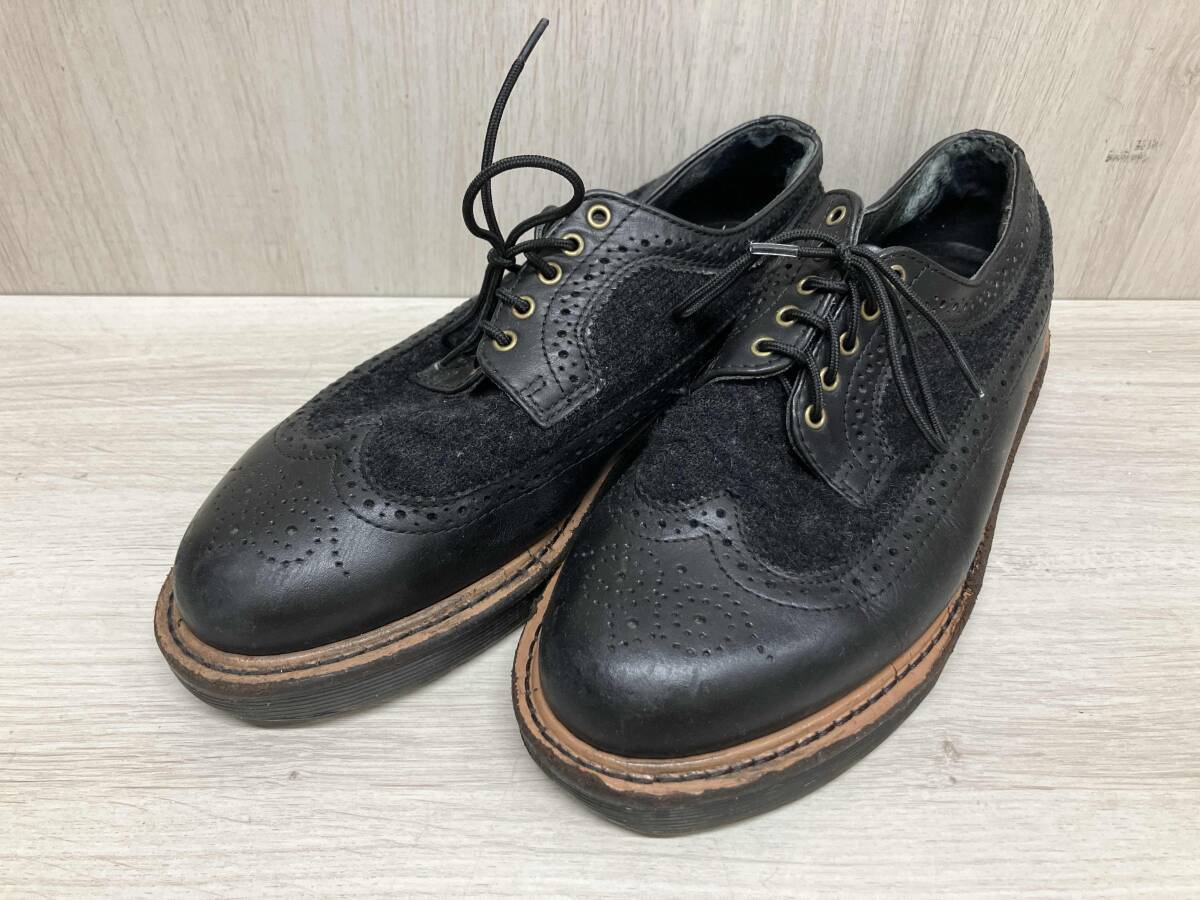 ドクターマーチン ウイングチップブーツ美品！！ Dr.Martens】 バイカラーウィングチップレザーブーツ | albino