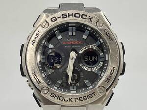 【稼働品】CASIO カシオ G-SHOCK ジーショック GST-W110D-1AJF G-STEEL アナログ 電波ソーラー タフソーラー メンズ ブラック 腕時計