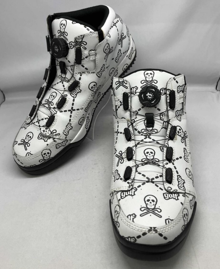 サ*ボ様 MARK&LONA スカル柄スパイクレス　ホワイト 楽天市場】マークアンドロナ メンズ（シューズ｜ゴルフ