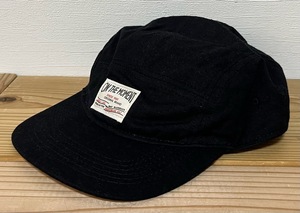 ON THE MOMENT オリジナル キャンプ キャップ FREE 黒 古着 キャップ 帽子 ブラック ジェットキャップ