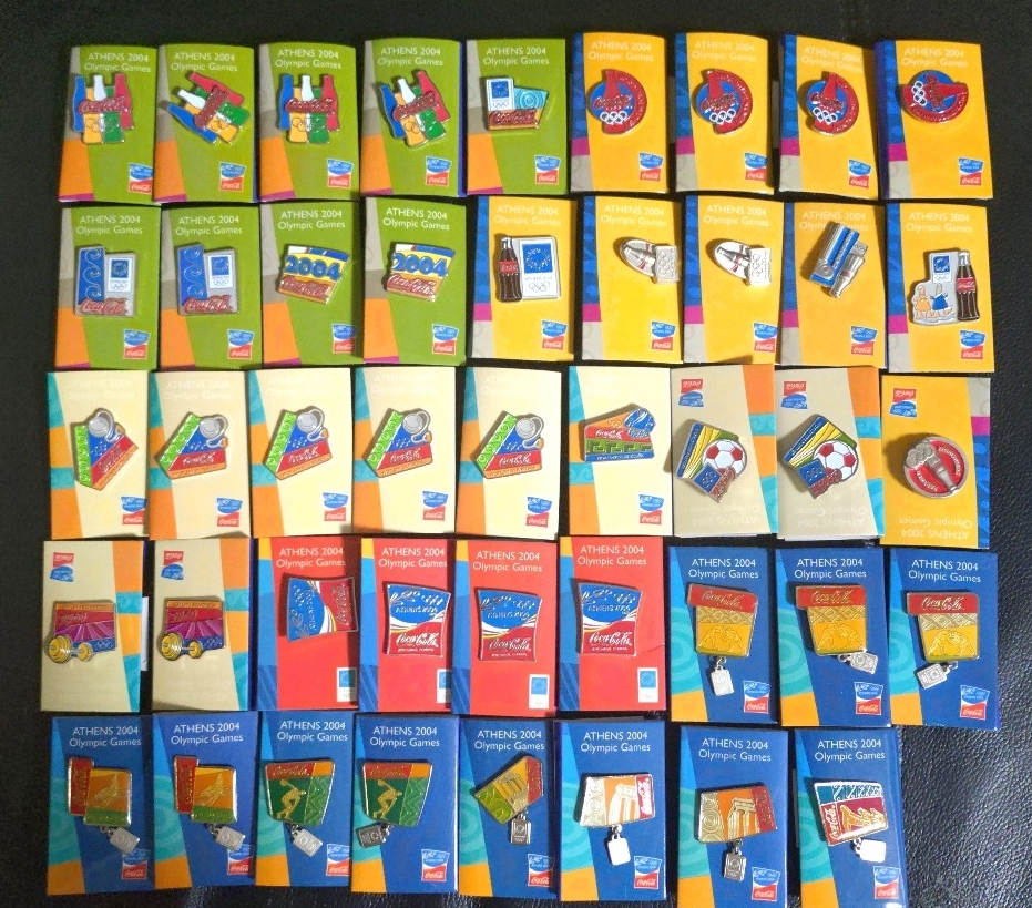 Yahoo!オークション -「コカコーラ オリンピック ピンバッジ」の落札