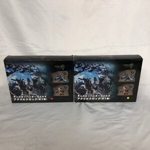 CAPCOM(カプコン) モンスターハンターワイルズ アクリルクロック 全2種セット アルシュベルド柄/アイルー柄 (店番:063102)
