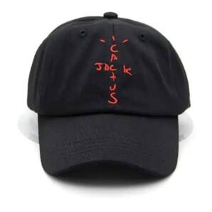 895★新品未使用★トラビススコット ブラック キャップ カクタスジャック 韓国 男女兼用 帽子 野球帽 メンズ バケット ストリート ロック
