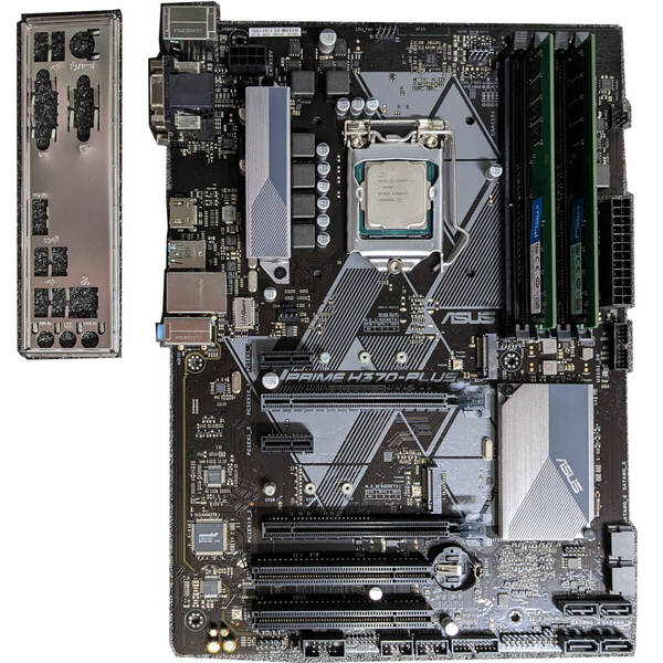 【中古】ASUS PRIME H370-PLUS(BTO仕様) + CPU(i7 8700)メモリ(16GB)セット