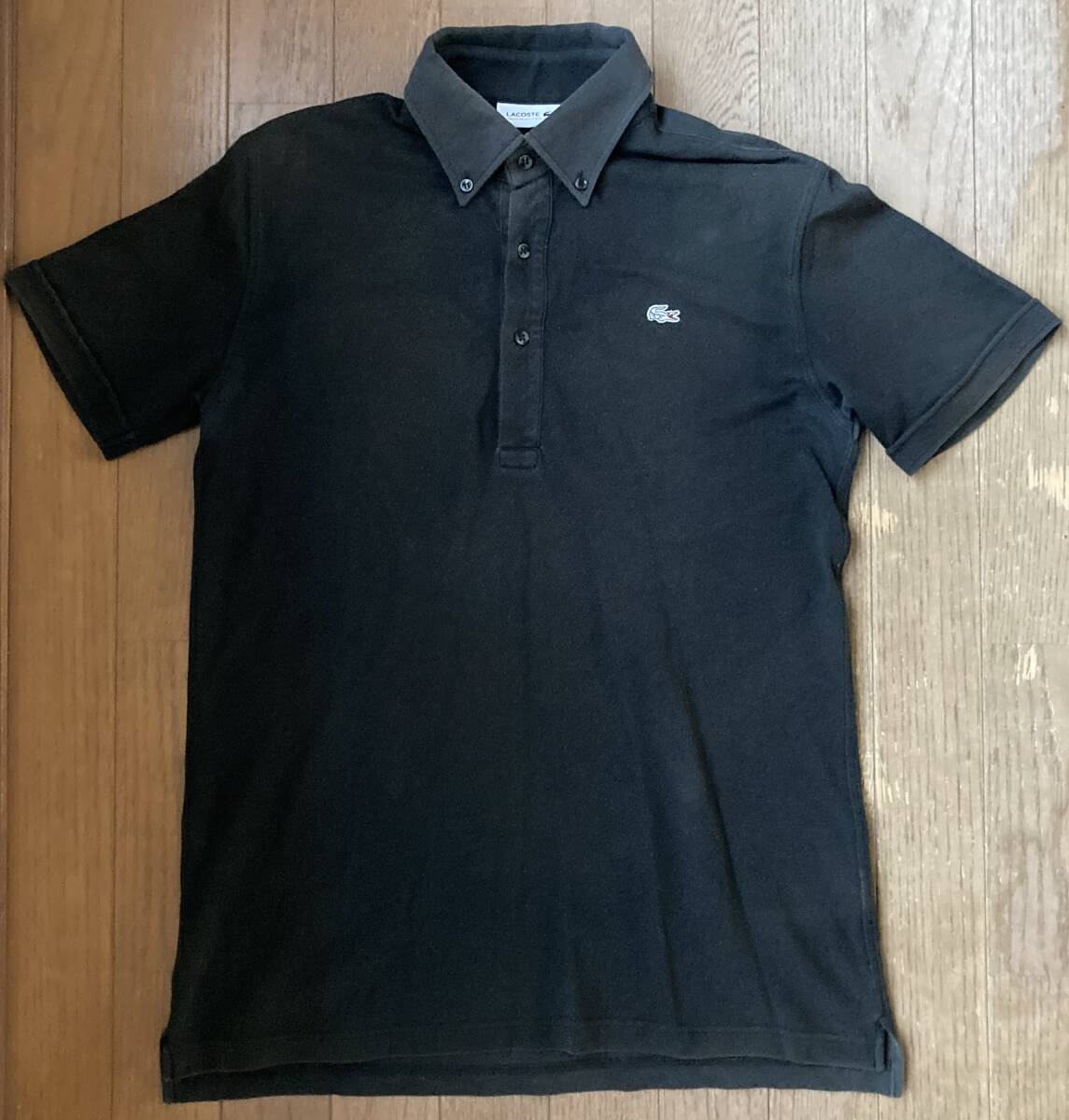 未使用に近い　ラコステ　ポロシャツ　ブラック LACOSTE（ラコステ） 半袖ポロシャツ ブラック | セレクト