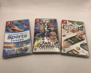 TA91 Nintendo Switchソフト まとめ 大乱闘スマッシュブラザーズ スマブラ Switch Sports 世界のアソビ大全51 任天堂 スイッチソフト
