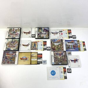 NINTENDO SQUARE ENIX ドラゴンクエストⅣ/Ⅴ/Ⅵ/Ⅶ/Ⅷ/IX ドラクエ ニンテンドーDS/3DSソフト ケース付 まとめ売り 6本セット*簡易検査品