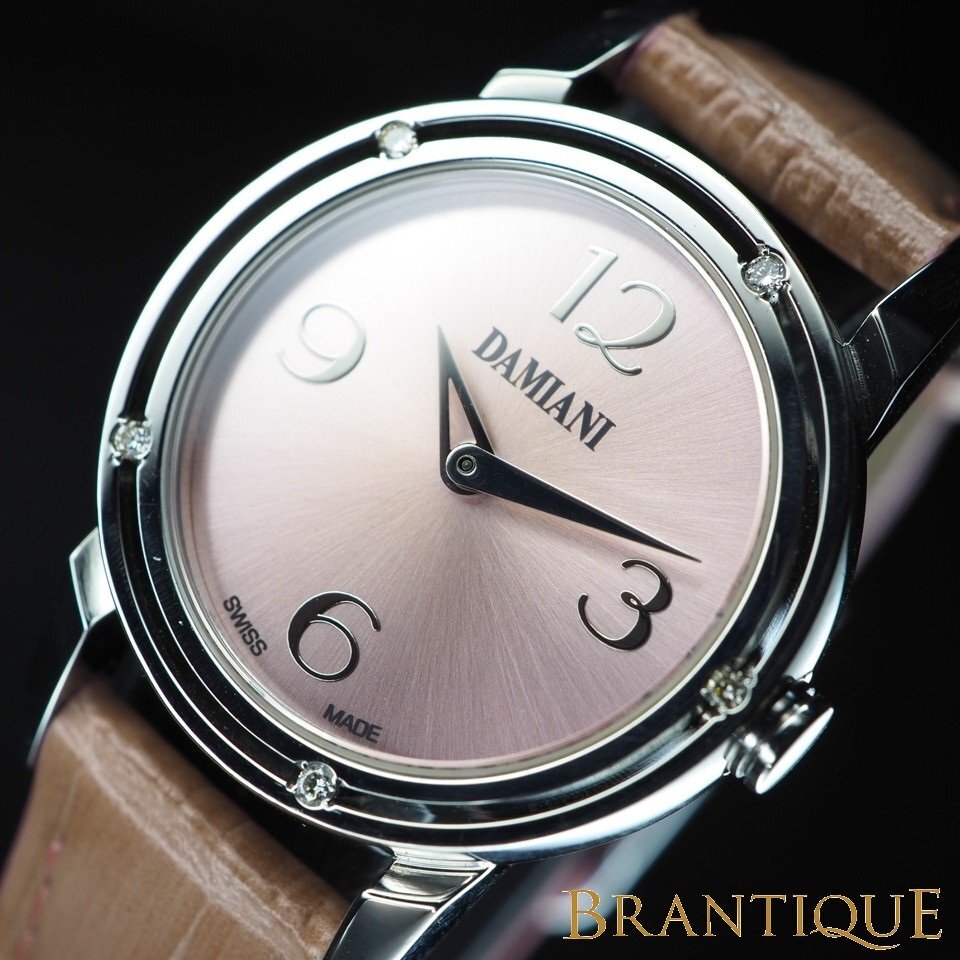 ダミアーニ 腕時計 レディース メタリックピンク 11Pダイヤ ロゴ 革ベルト Amazon.co.jp: 腕時計 レディース 美女と野獣 うで時計 革ベルト
