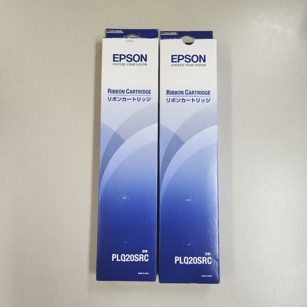 外箱開封品 EPSON 純正リボンカートリッジ PLQ20SRC 2本セット (対応機種 PLQ-20S/PLQ-20SC5/PLQ-30S 用)